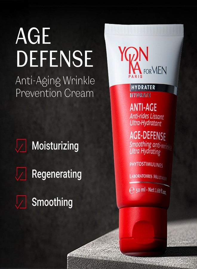 Yonka Mens Age Defense Moisturizer | Anti-Aging Daily Face Lotion for Dry and Mature Skin | Prevent Wrinkles with Nutrient Rich Creme | 1.69 fl oz - Image 2